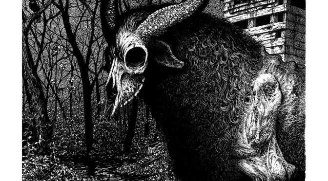 Vinilo de Hull – The Legend Of The Swamp Goat. 7″ Single