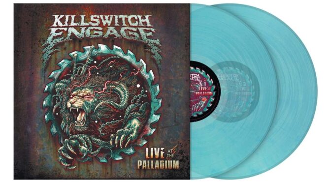 Vinilo de Killswitch Engage ‎– Live At The Palladium (Clear Sky Blue Marbled). LP2