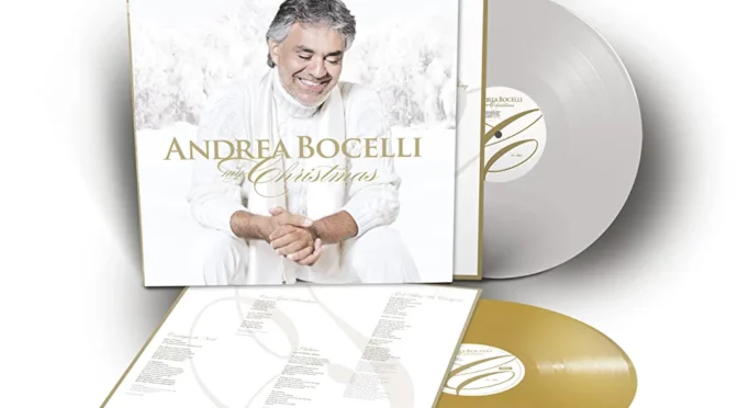 Vinilo de Andrea Bocelli – My Christmas (White & Gold). LP2