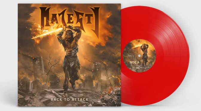 Vinilo de Majesty – Back To Attack (Red). LP