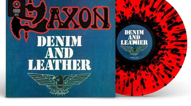 Vinilo de Saxon - Denim And Leather (Colored). LP