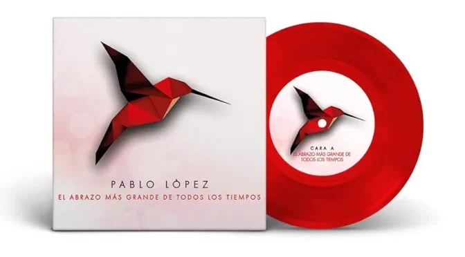 Vinilo de Pablo López – El abrazo más grande de todos los tiempos (Red). 7″ Single