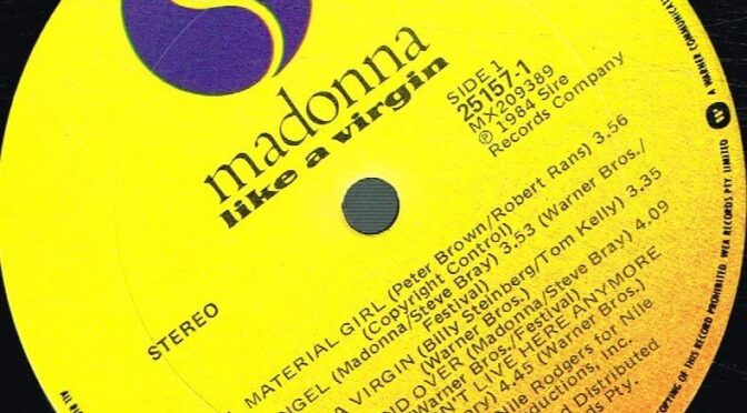 Vinilo de Madonna – Like A Virgin (Sire). LP