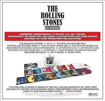 Vinilo de The Rolling Stones – The Rolling Stones In Mono (Coloured). Box Set