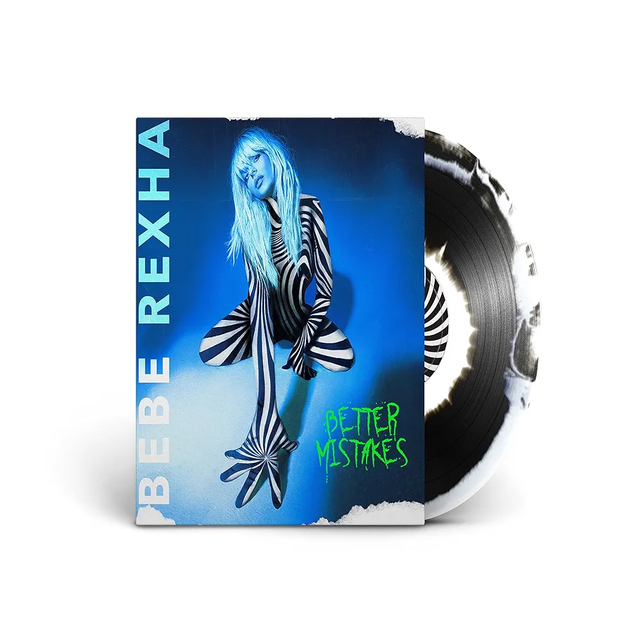 Vinilo de Bebe Rexha – Better Mistakes (White & Black Swirl). LP