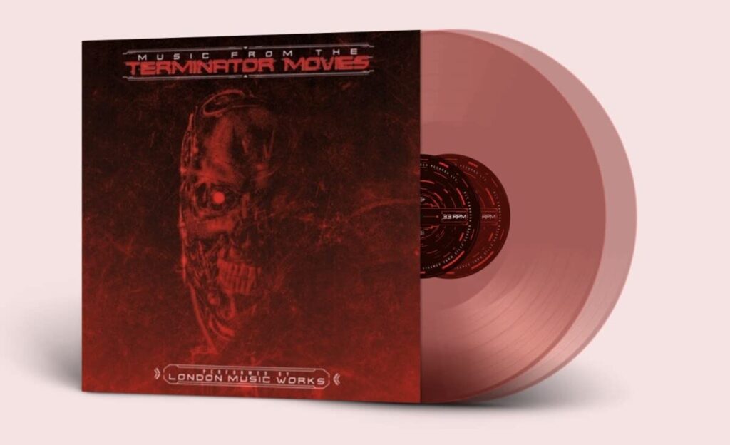 Vinilo de London Music Works – Music From the Terminator Movies (Transparent Red).  2x12" 