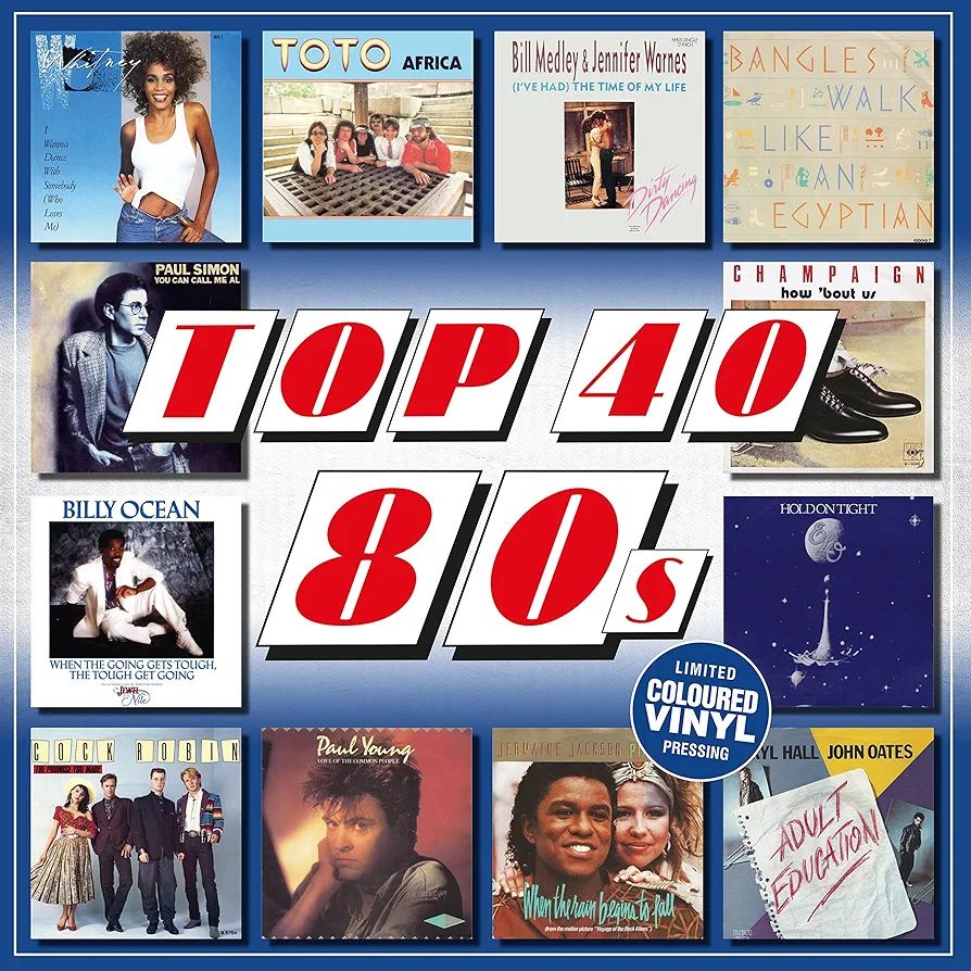 Vinilo de Sony Music Entertainment - Sony Disco de Coloreado TOP 40 - 80s - Varios Artistas (Colored). LP